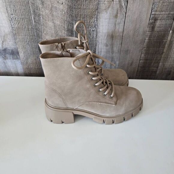 Boots | Womens Mia Metri Combat Boot – Sahara Monochrome 8.5 - Picture 1 of 7